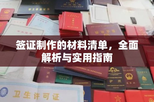 乡城签证制作的材料清单，全面解析与实用指南